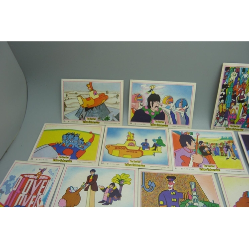 832 - Beatles Anglo Yellow Submarine cards, 1960's, (22)