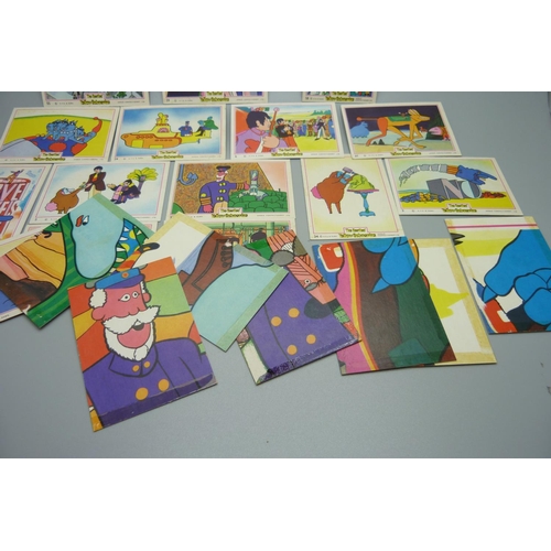 832 - Beatles Anglo Yellow Submarine cards, 1960's, (22)