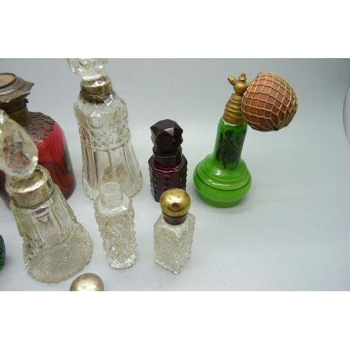 852 - a collection of scent bottles, some a/f