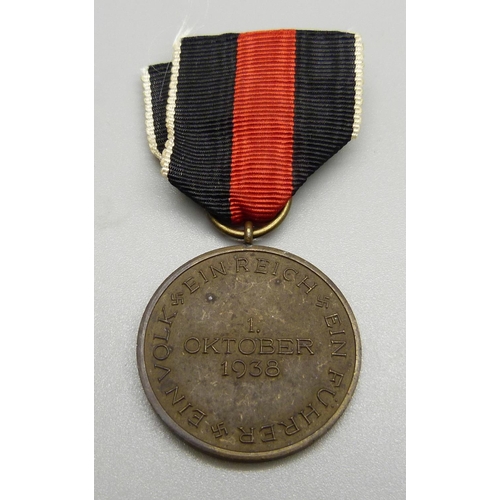 884 - A German Annexation of Czechoslovakia medallion