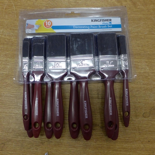 2007 - 5 Kingfisher decorating paint brush sets