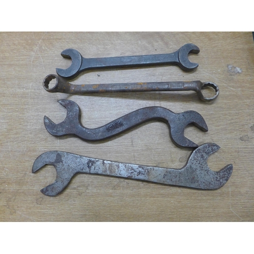 2012 - A box of various sized spanners