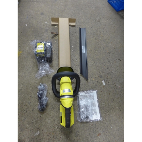 2026 - A Karcher HGE18-50 18v cordless hedge cutter with charger, complete - used only once