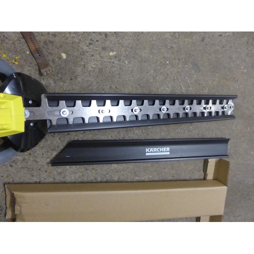 2026 - A Karcher HGE18-50 18v cordless hedge cutter with charger, complete - used only once