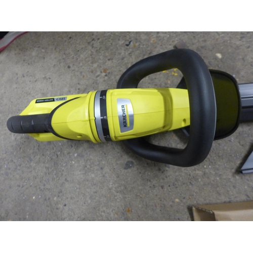 2026 - A Karcher HGE18-50 18v cordless hedge cutter with charger, complete - used only once