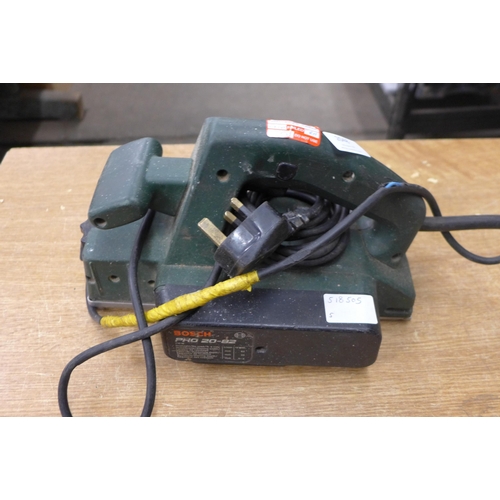 2048 - A Bosch 710w electric planer (PHO 20-82) - failed electrical safety test due to damaged cable - sold... 