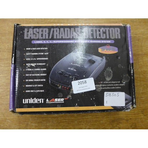 2058 - A Uniden laser/radar detector (LRD6100SWS)