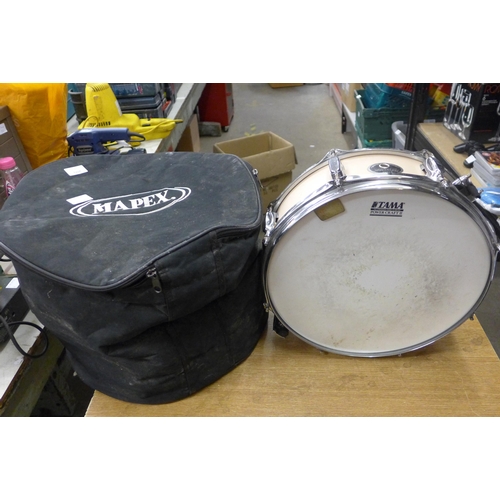 2071 - A Tam Power Craft II snare drum and protective case