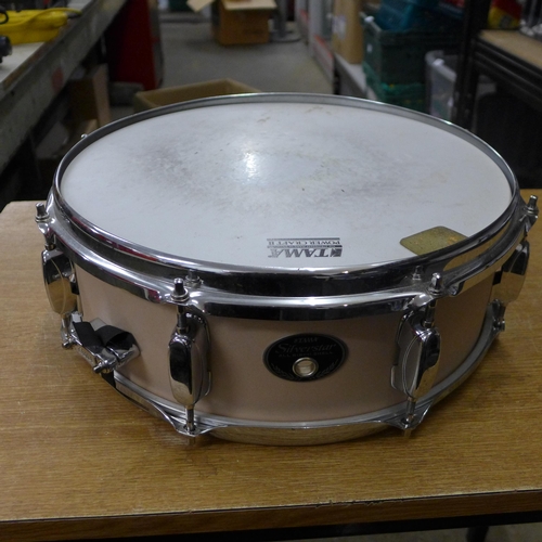 2071 - A Tam Power Craft II snare drum and protective case