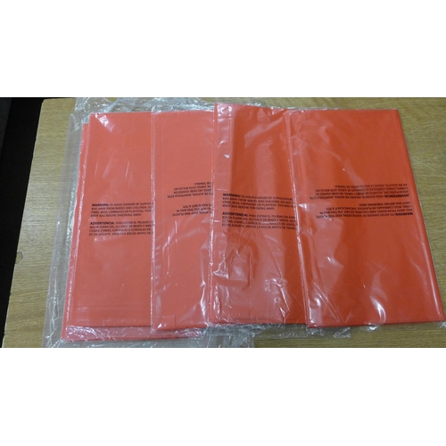 2079 - 5 Large polyester dust sheets/covers in red - sealed