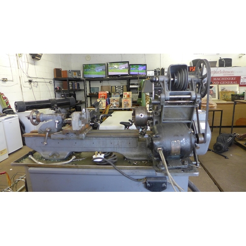 2151 - A Myford ML7 single phase metal working lathe with various attachments