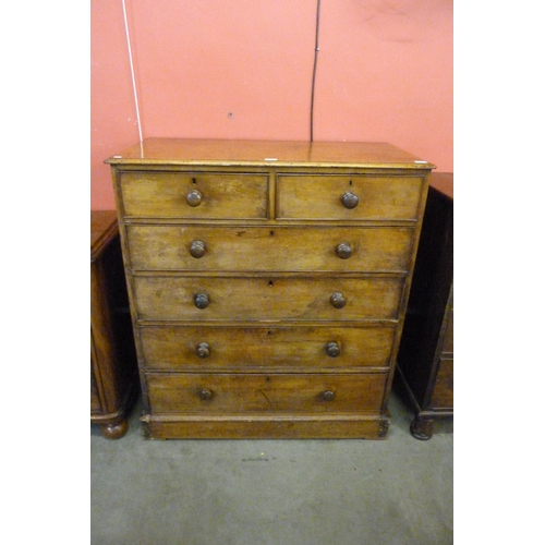 108 - A Victorian mahogany chest of drawers