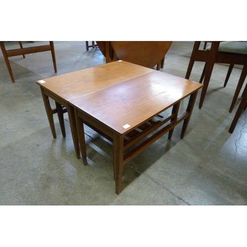 15 - A teak nest of tables