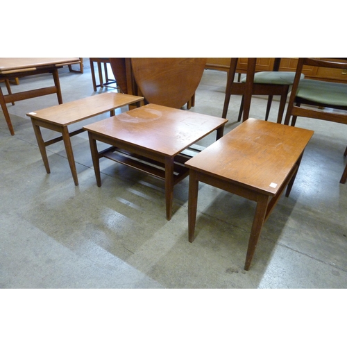 15 - A teak nest of tables