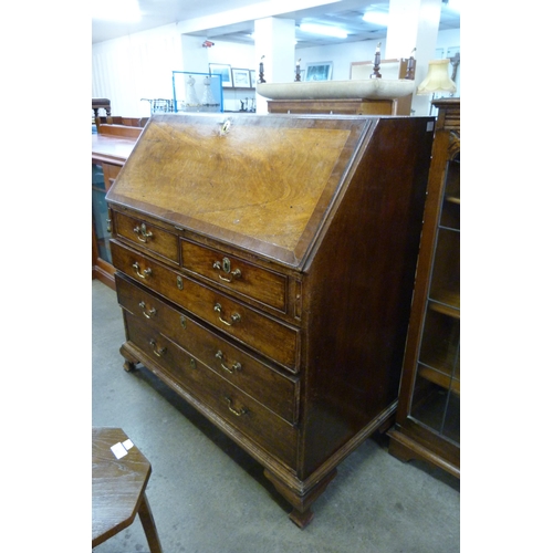 174 - A George III mahogany bureau