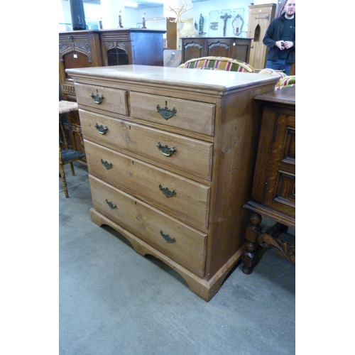 177 - A Victorian pine chest of drawers