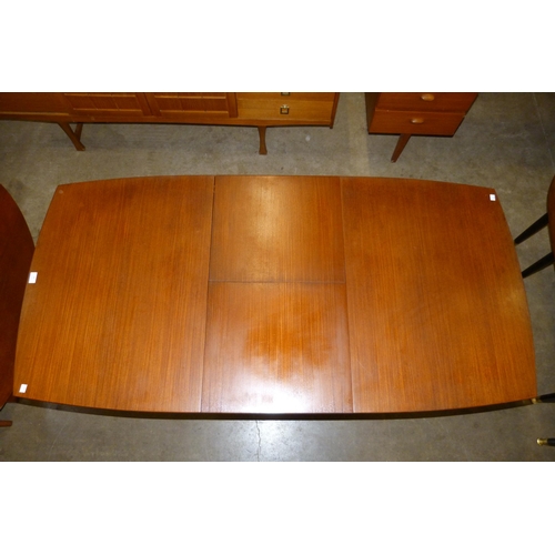 18 - A White & Newton afromosia extending dining table