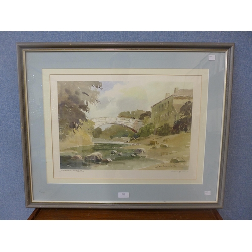 266 - A signed J. Fletcher Watson landscape print, framed