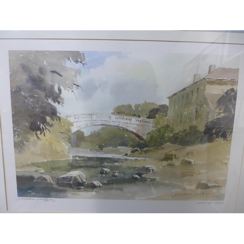 266 - A signed J. Fletcher Watson landscape print, framed