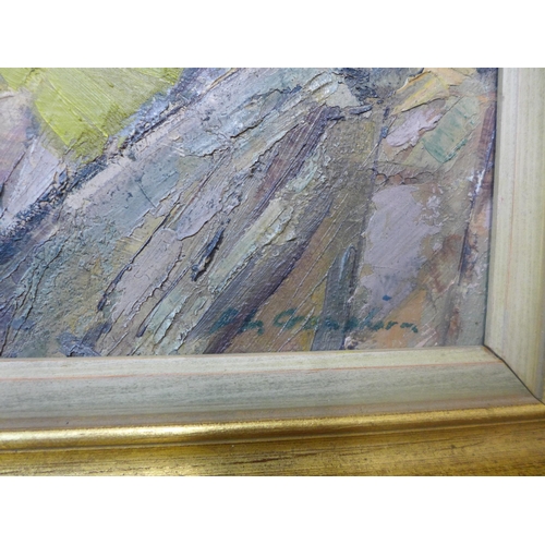 269 - Frank Camphorn, Swithland Birch, oil on board, framed