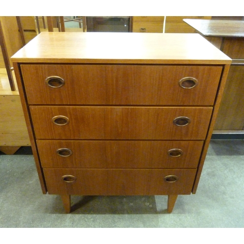 36 - A Danish teak chest of tables