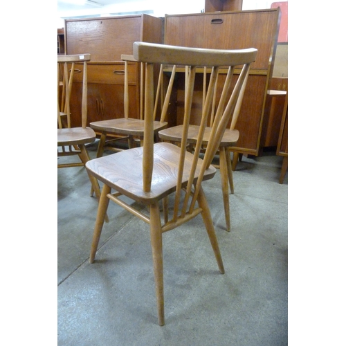 44 - A set of four Ercol elm and beech 391 model chairs