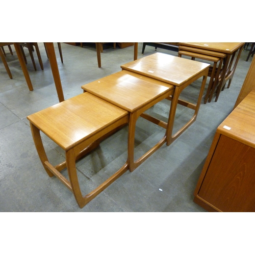 46 - A teak nest of tables