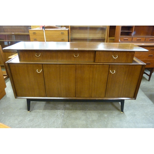 57 - A G-Plan Librenza tola wood and black sideboard