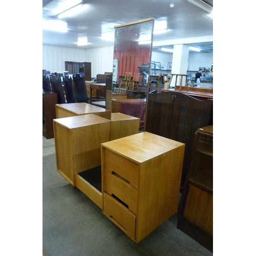 84 - A Stag C-Range oak chest of drawers and dressing table, designed by John and Sylvia Reid