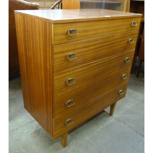 86 - An Avalon teak chest of drawers