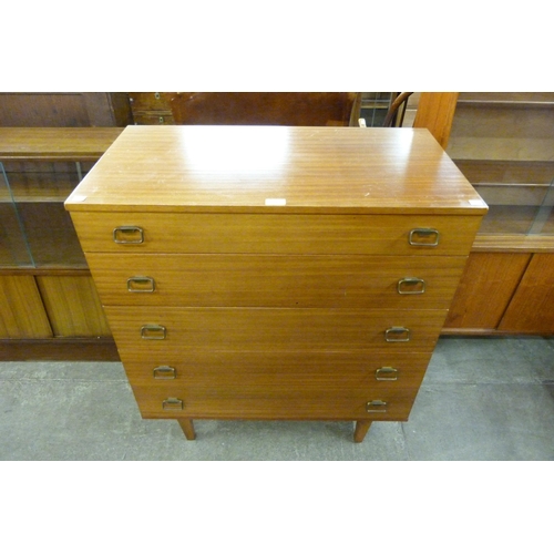 86 - An Avalon teak chest of drawers