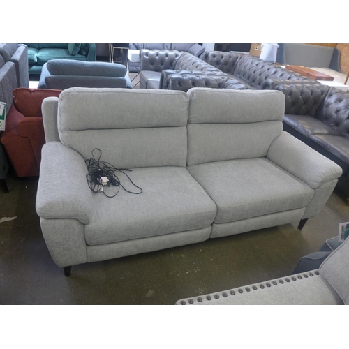 1513 - Grace Silver Fabric large2 seater Recliner sofa, original RRP £874.99 + VAT (4176-14) *This lot is s... 