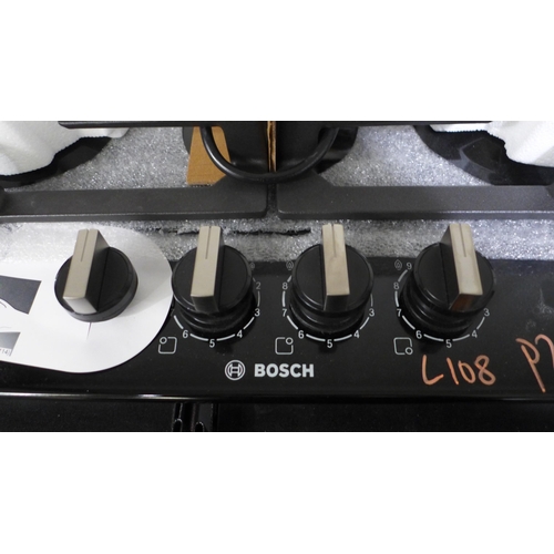 3002 - Bosch Gas 4 Burner Hob With Flameselect H45xW582xD520   -  Model No  PCP6A6B90  , Original RRP £237.... 