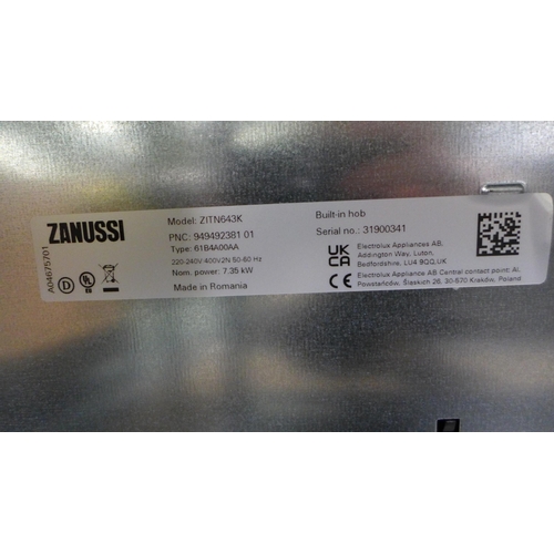 3007 - Zanussi 4 zone hob (404-221)    * This lot is subject to vat