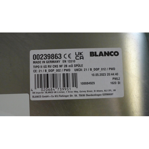 3022 - Islay 1.5 Bowl Stainless Steel sink 500x1000  Original RRP £132.5  inc. vat  (401 - 125)   * This lo... 