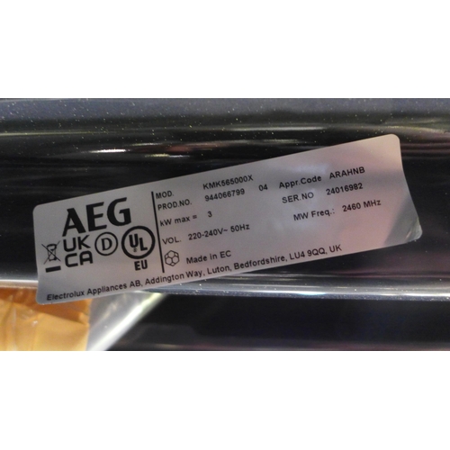 3032 - AEG Combi Microwave H455xW595xD567   -  Model No  KMK565000X  , Original RRP £582.5  inc. vat  (401 ... 