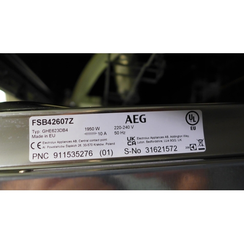 3039 - AEG Fully Integrated Dishwasher H818xW596xD550   -  Model No  FSB42607Z  , Original RRP £382.50  inc... 