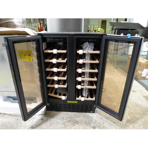 3059 - Viceroy Under Counter 2 Door Wine Cooler H870xW595xD568   -  Model No  WRWC60DDBK  , Original RRP £5... 