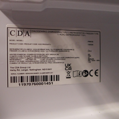 3060 - CDA Freezer (401-166)  * This lot is subject to vat