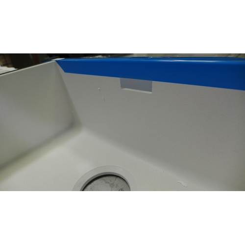 3067 - Sumba Composite sink with Steel Frame 1.0 White 443x500   -  Model No  BL467916  , Original RRP £499... 