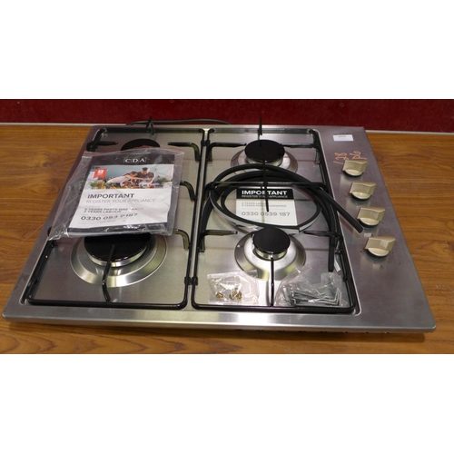 3099 - CDA Gas 4 Burner Hob H43xW580xD500   -  Model No  HG6151SS  , Original RRP £137.50  inc. vat  (401 -... 