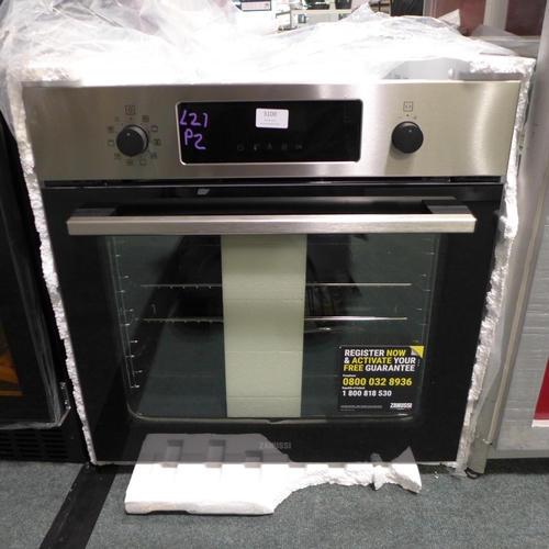 3100 - Zanussi Single Pyrolytic Oven  - 
Stainless Steel H594xW594xD568 , Original RRP £440.84 inc vat (404... 