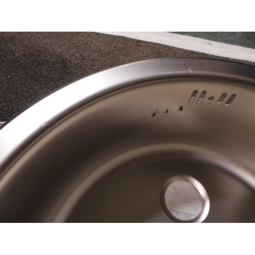 3103 - 4 Installation Round Stainless Steel Sinks - 450mm , Original RRP £25.00 inc vat each  (404-55,56,10... 