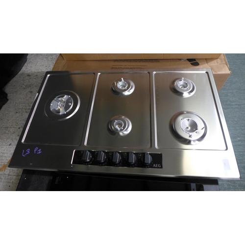 3282 - AEG Large 5 Burner Gas Hob - H101xW857xD520   - Model no  HGB95522YM, Original RRP £540.84 inc vat (... 