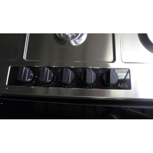 3282 - AEG Large 5 Burner Gas Hob - H101xW857xD520   - Model no  HGB95522YM, Original RRP £540.84 inc vat (... 