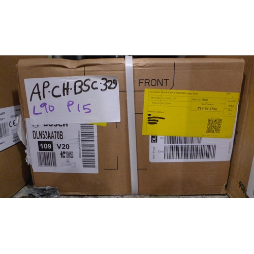 3286 - 4x Mixed Hoods inc - Neff Chimney Cooker Hood , Bosch Canopy Hood, Viceroy Cooker Hood and a Viceroy... 