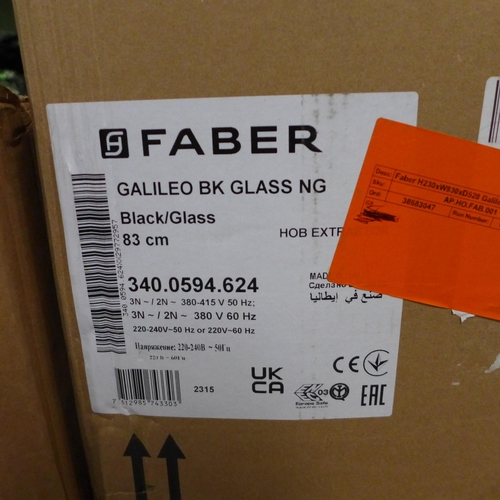 3296 - Faber Galileo FlexInduction 4 Zone Venting Hob - Broken -  H410xW830xD520  - Model no  340.0594.624 ... 