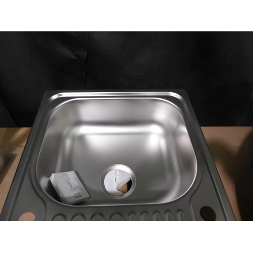 3301 - Islay 1 Bowl Stainless Steel sink - 500x860   -  Model No  456455  , Original RRP £104.17  inc. vat ... 