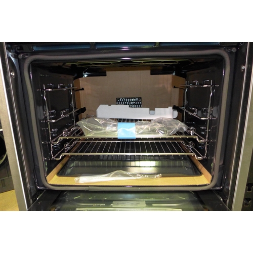 3314 - Neff N70 Single Multifunction Pyrolytic Oven - Stainless Steel - Slide & Hide  - Broken Door -  (401... 