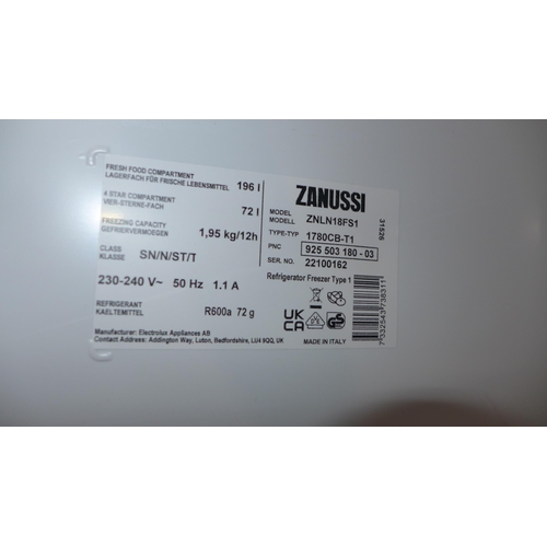 3326 - Zanussi H70/30 Fridge Freezer - Low Frost 1772xW548xD549  - Model no  ZNLN18FS1 , Original RRP £440.... 